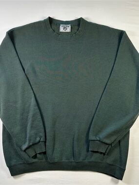 Vintage 90s Lee Heavyweight Blank Sweatshirt Mens L USA Dark Green